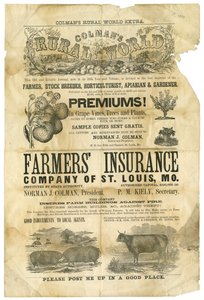 Mundo rural de Colman na metade superior da folha e Ins de agricultores. Co. de St. Louis na metade inferior. de Colman World